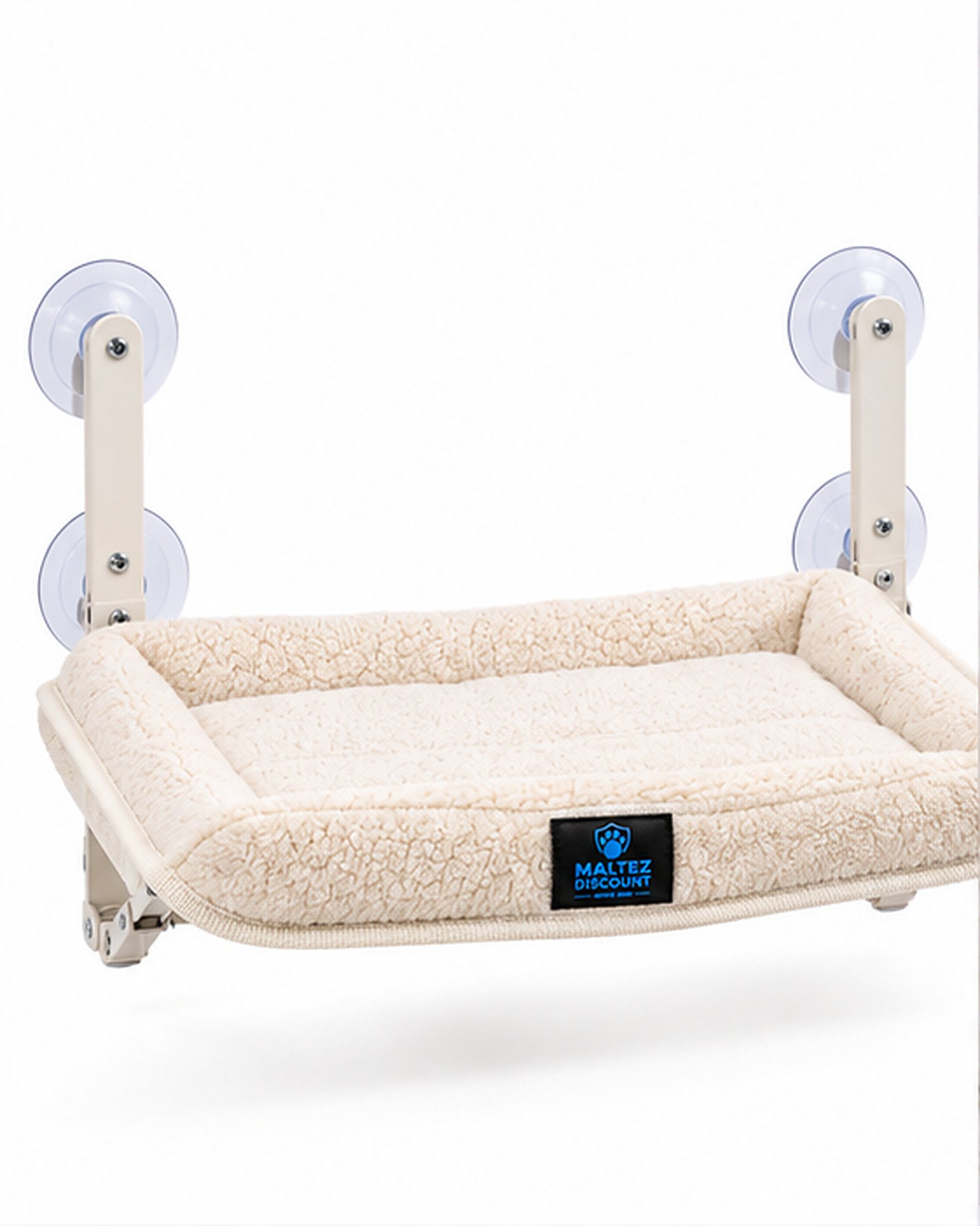 Maltez Discount Suction Cup Window Cat Perch - Cream