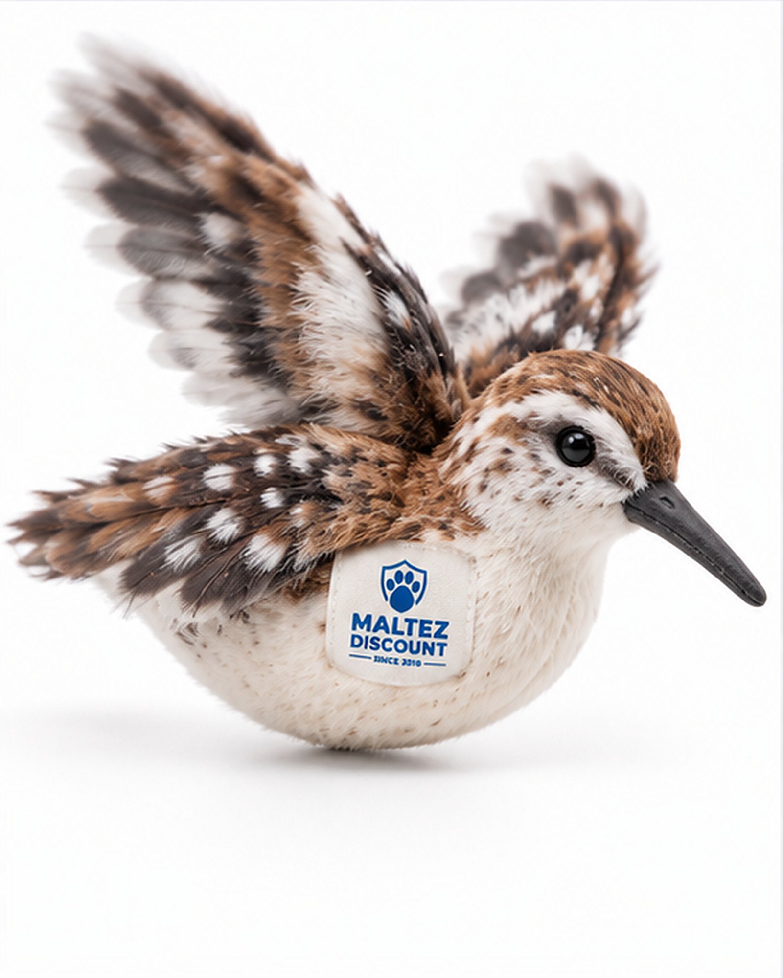 Maltez Discount Rechargeable Interactive Bird Cat Toy - Brown and White - Image 3